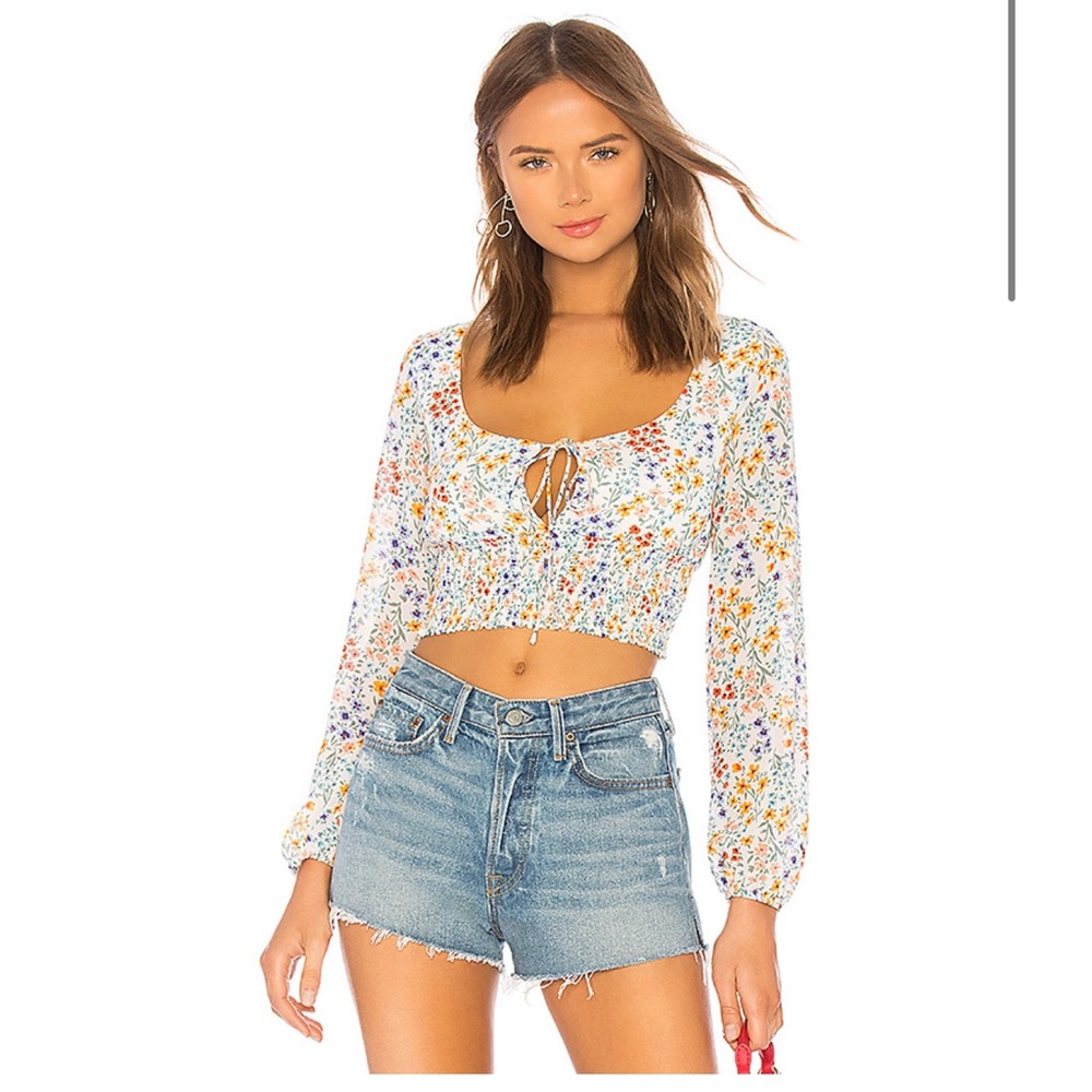 L’ Academie  Sydney Blouse in Faye Floral